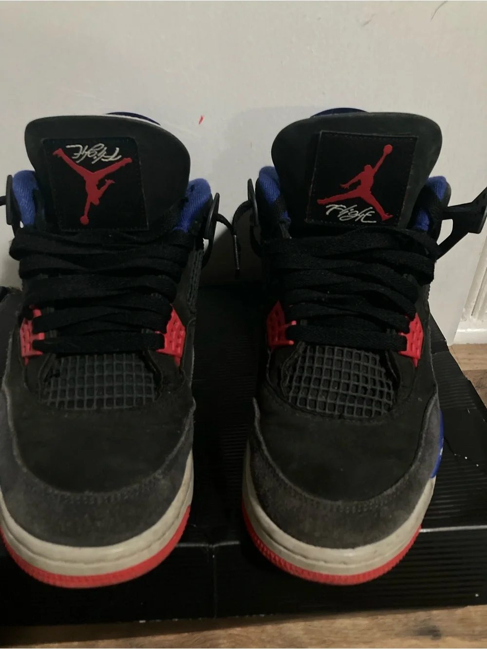 Jordan Air Jordan 4 Retro Black/Fire Red/Deep Royal Blue